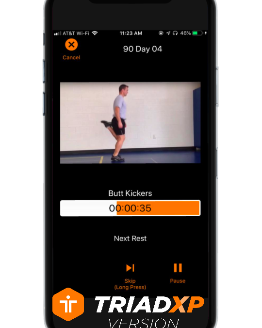 Stew Smith's 90 Day TriadXP Workout App - Voice & Video Cues Plus Performance Tracking