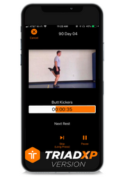 Stew Smith's 90 Day TriadXP Workout App - Voice & Video Cues Plus Performance Tracking